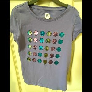 Gap Kids Lavender Emoji T-Shirt